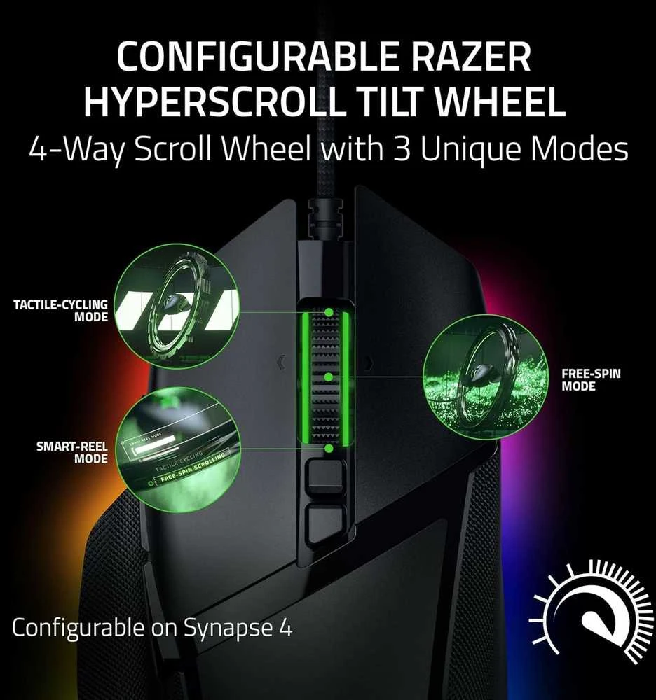 Razer Basilisk V3 35K | Pelė žaidimams | Juodas