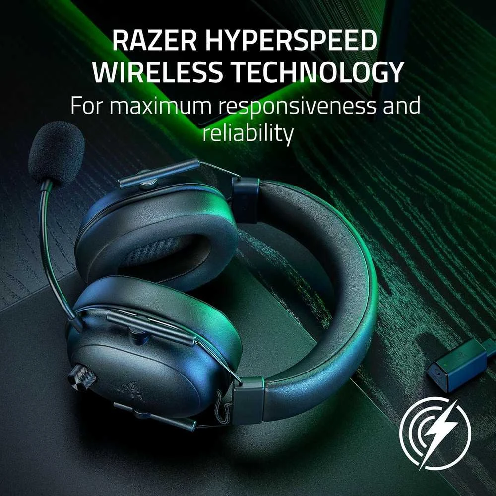 Razer Ausinės BlackShark V2 HyperSpeed, Juodos