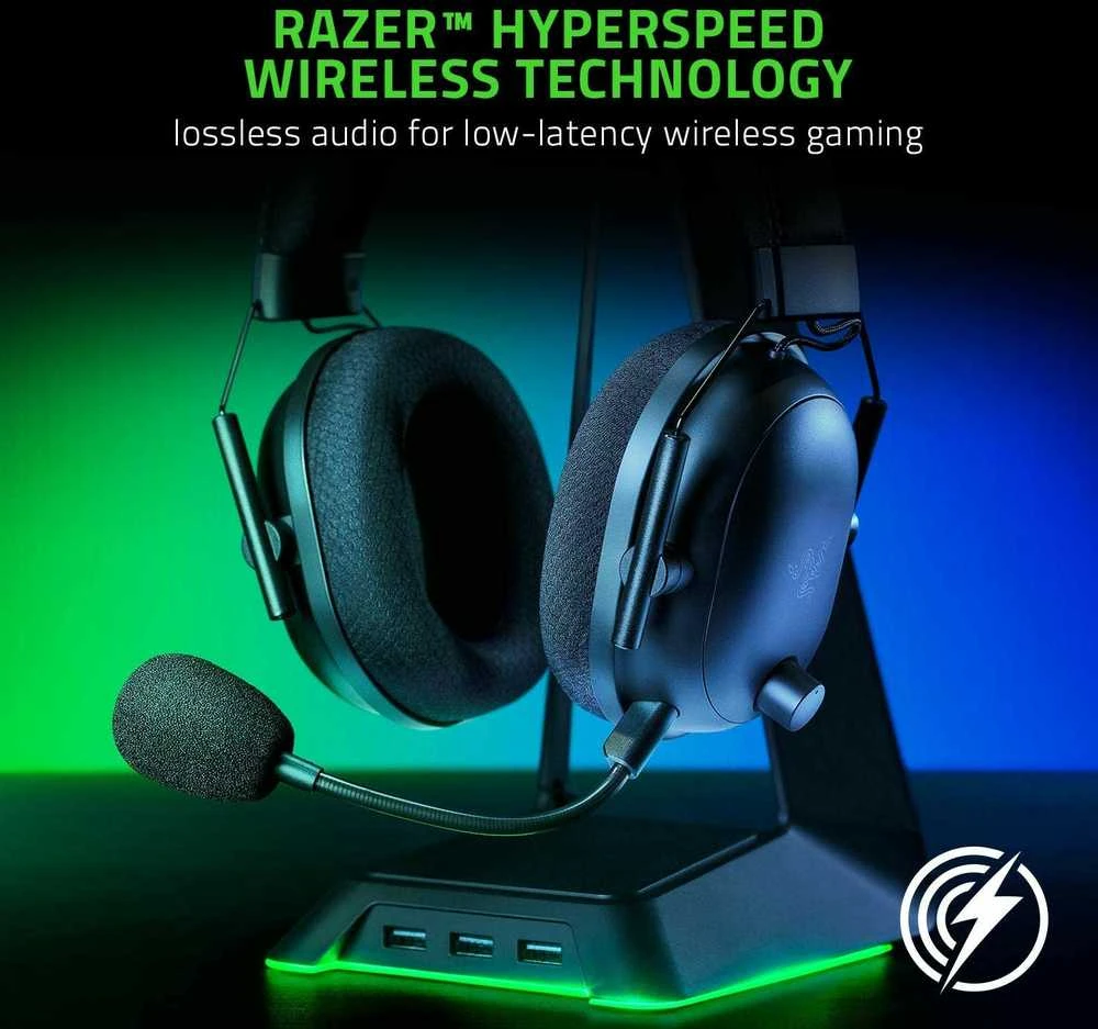 Razer BlackShark V2 Pro belaidės ausinės (2023), Juodos spalvos