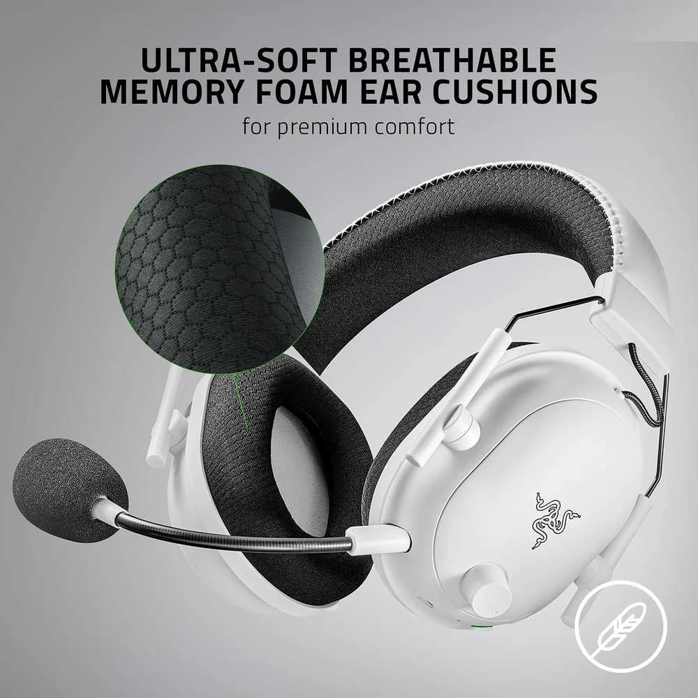Ausinės RazerBlackShark V2 Pro skirta PlayStation | Belaidės | Over-Ear | Mikrofonas | Noise canceling | Baltos
