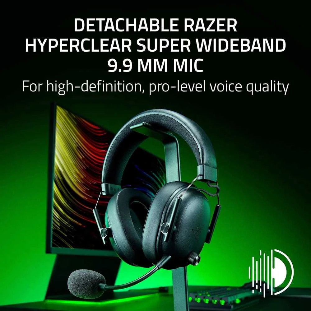 Razer Blackshark V3 juodos belaidės ausinės su mikrofonu