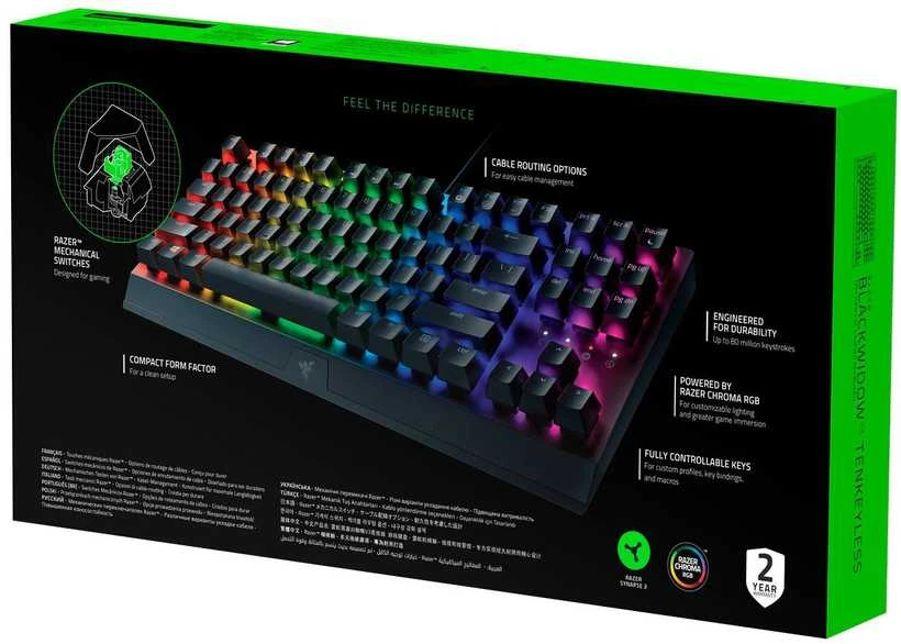 Žaidimų klaviatūra Razer BlackWidow V3, US išdėstymas
