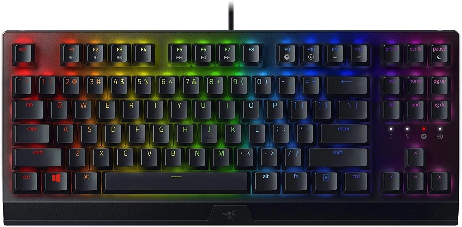Kompaktiška Žaidimų klaviatūra Razer BlackWidow V3 Tenkeyless, Yellow Switch, US išdėstymas