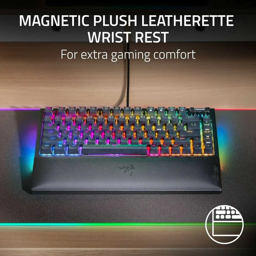 Razer | BlackWidow V4 75% | Mechaninė klaviatūra žaidimams | su laidu | US | Juodas