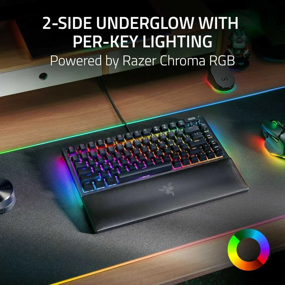 Razer | BlackWidow V4 75% | Mechaninė klaviatūra žaidimams | su laidu | US | Juodas