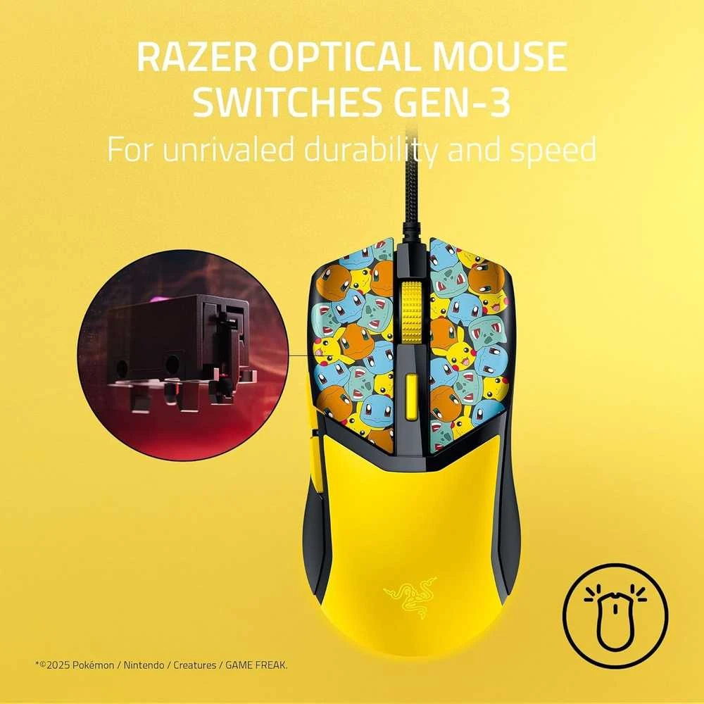 Razer Cobra - Pokemon Edition su laidu žaidimų optinė pelė | 8500 DPI