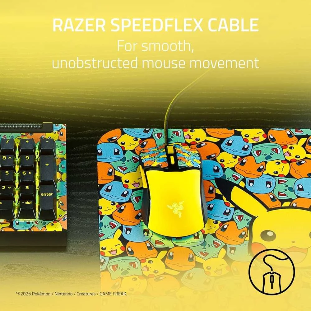 Razer Cobra - Pokemon Edition su laidu žaidimų optinė pelė | 8500 DPI
