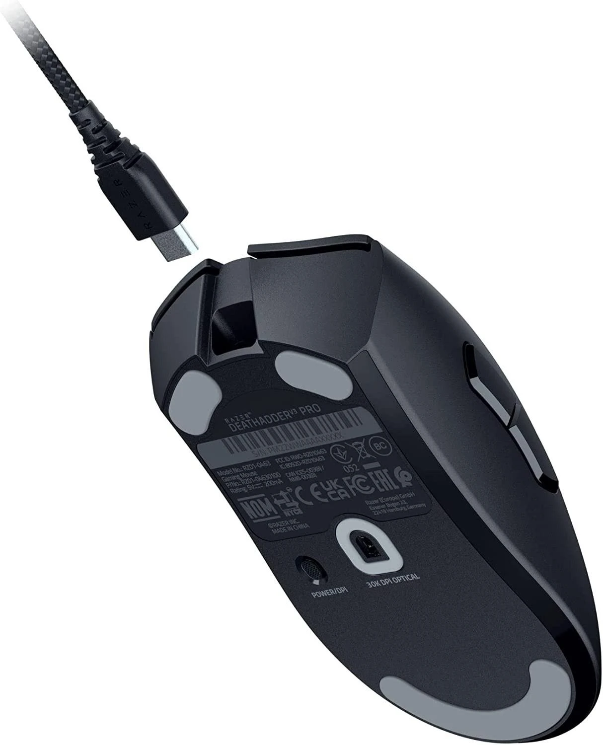 Razer | DeathAdder V3 Pro | Pelė žaidimams | Wireless | Optinė | Juodas | No