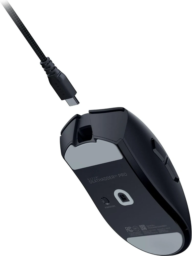 Pelė Myszka žaidimams Razer DeathAdder V4 belaidė 45000 dpi optinė juoda
