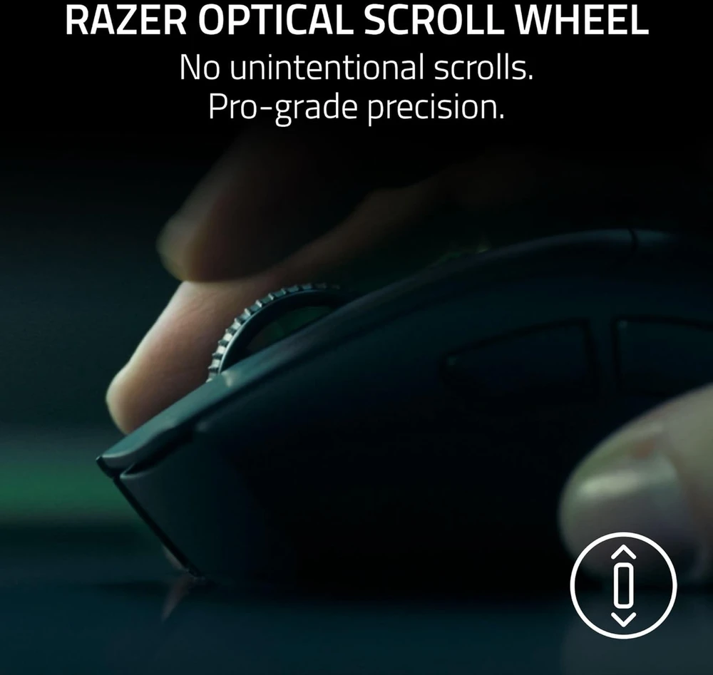 Pelė Myszka žaidimams Razer DeathAdder V4 belaidė 45000 dpi optinė juoda