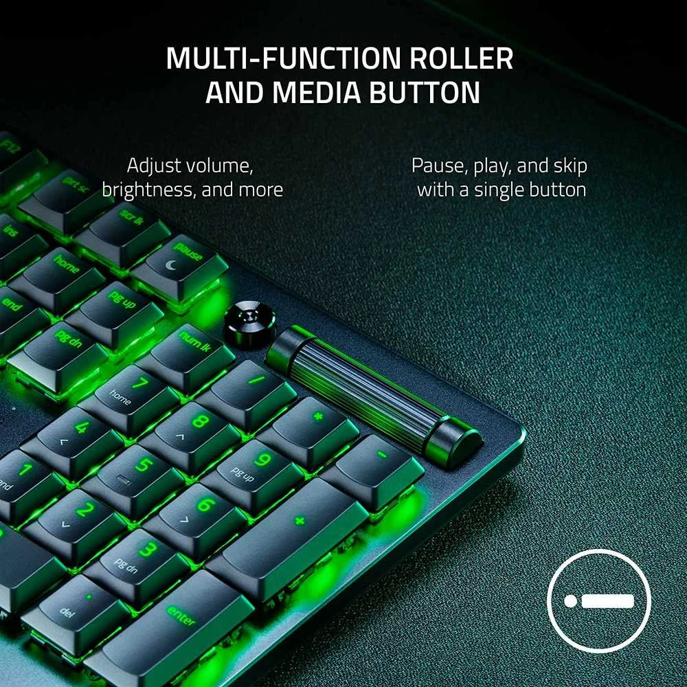 Razer | Klaviatūra žaidimams | Deathstalker V2 Pro | Klaviatūra žaidimams | Wireless | Bluetooth | RGB LED pašvietimas | Belaidė jungtis | US | Optical Switch | Juodas