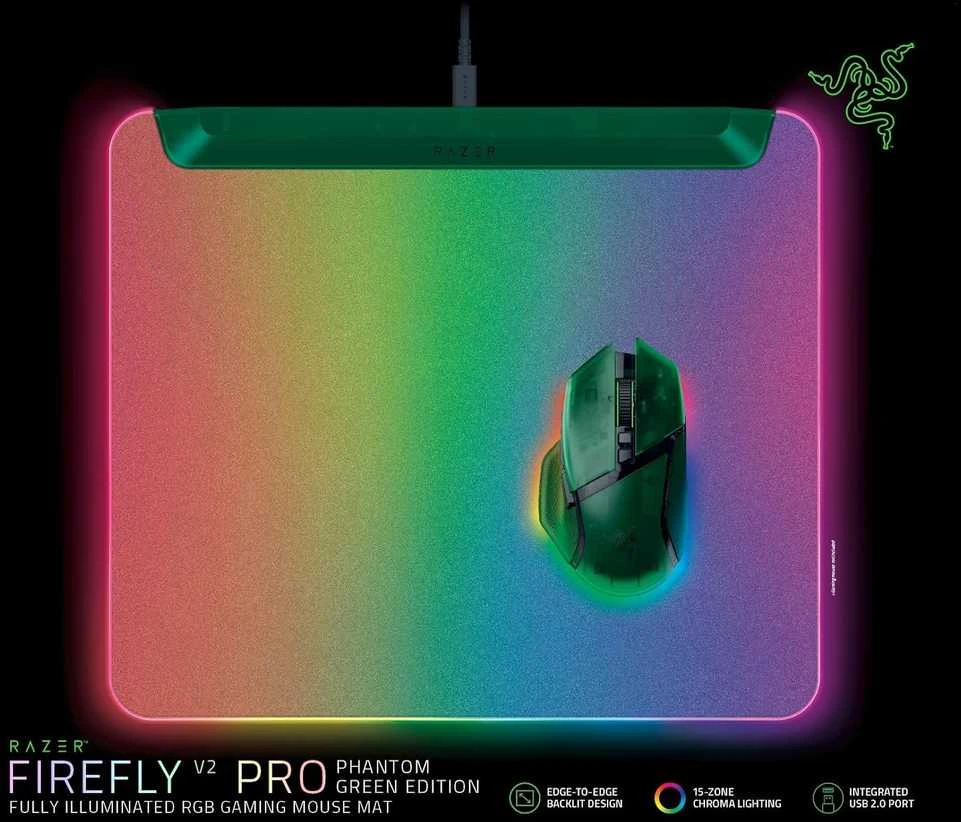 Kilimėlis Razer Firefly V2 Pro Phantom Žalias Ed.