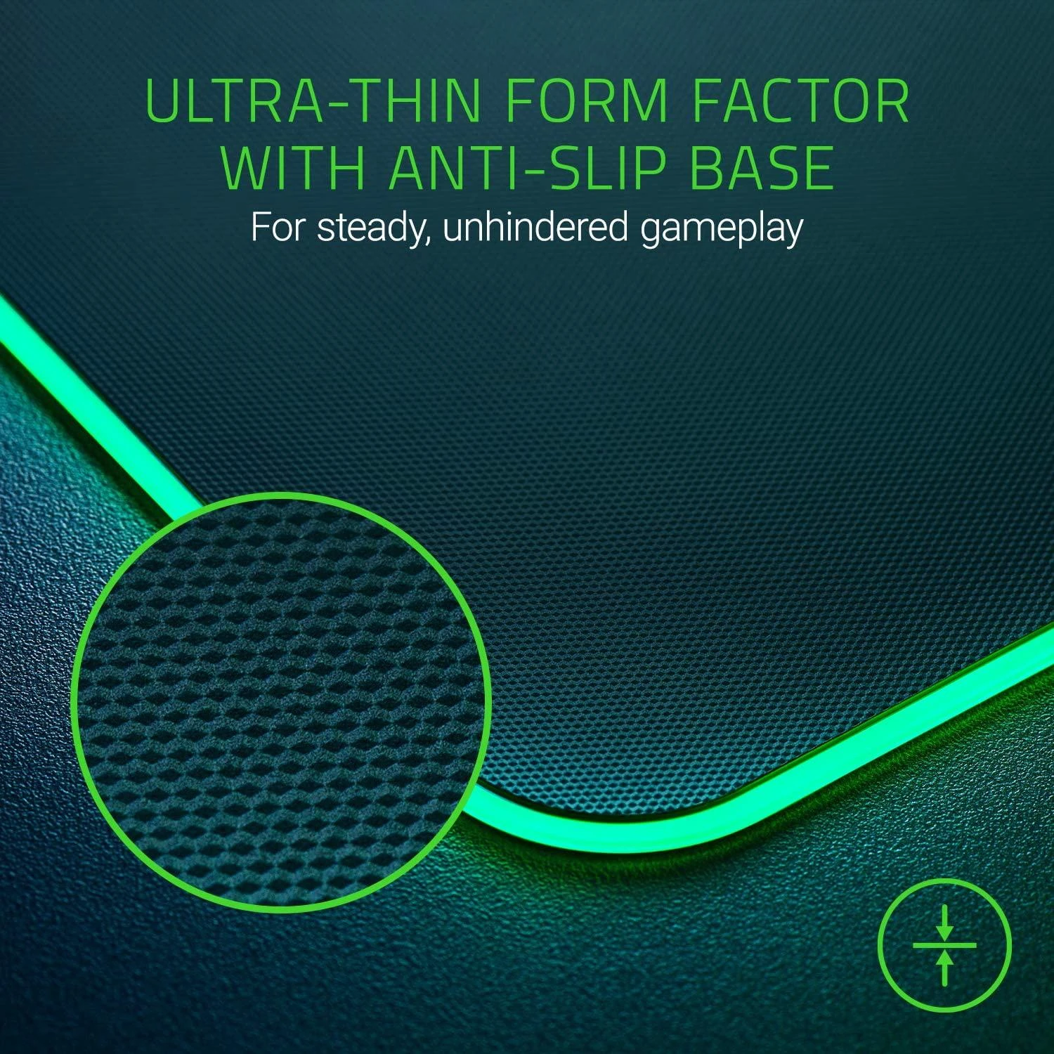 Pelės kilimėlis žaidimams Razer Firefly V2, Chroma, Juodas