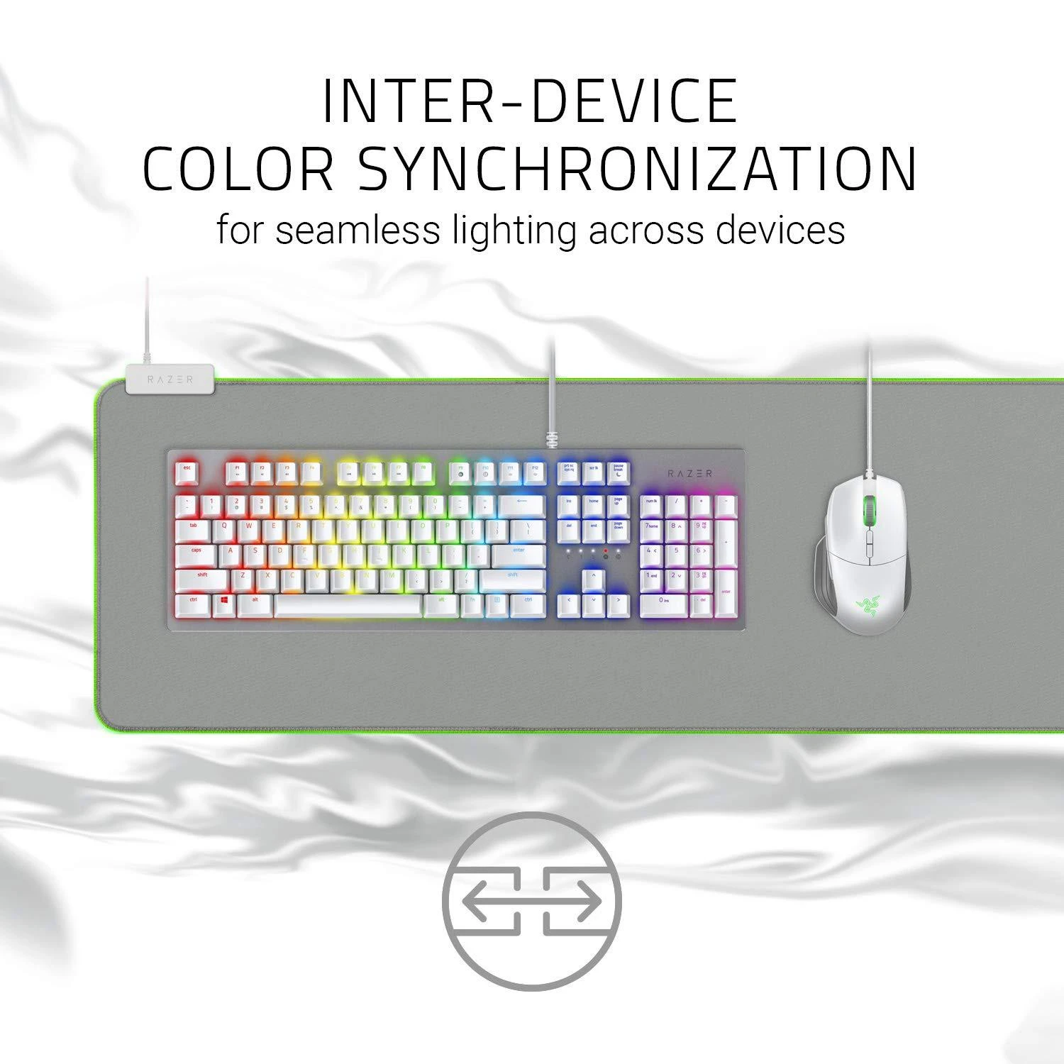 Pelės kilimėlis Razer Goliathus Chroma Mercury White Extended