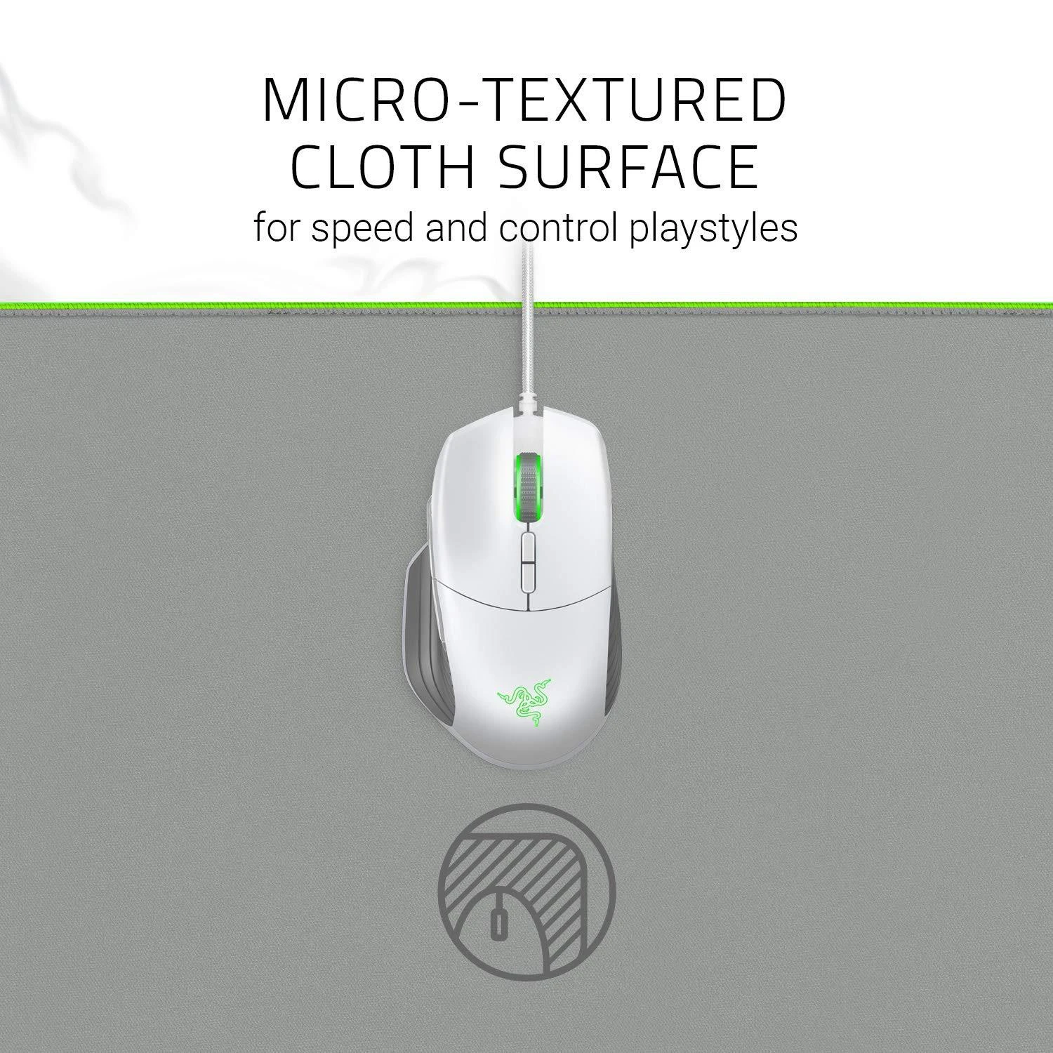 Pelės kilimėlis Razer Goliathus Chroma Mercury White Extended