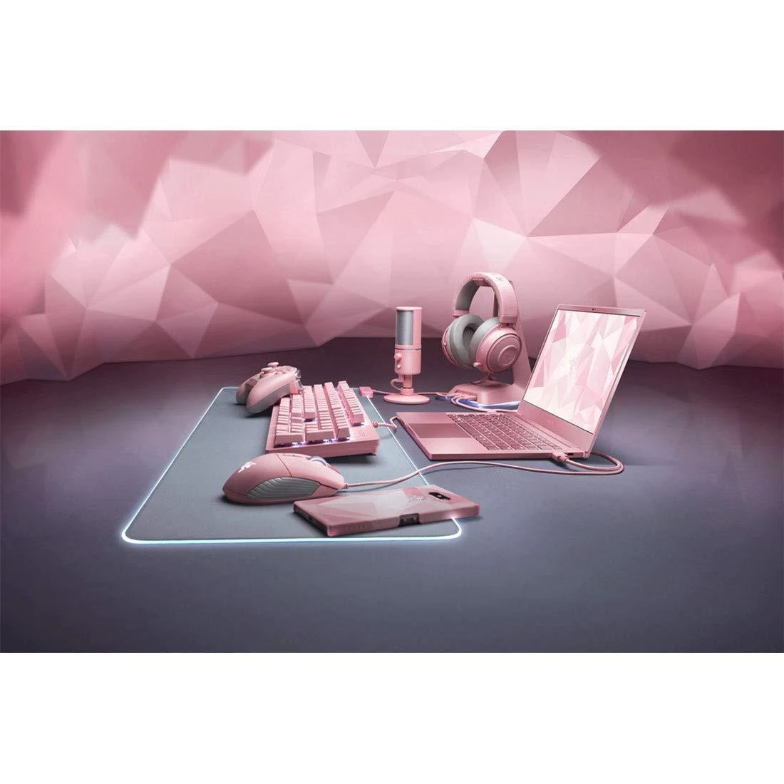 Pelės kilimėlis Razer Goliathus Chroma Quartz Pink Extended