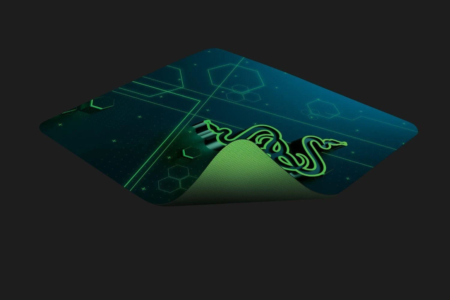 Razer Goliathus Mobile Pelės kilimėlis žaidimams, 215 x 279 x 1.5 mm, Juodas, Rubberized base