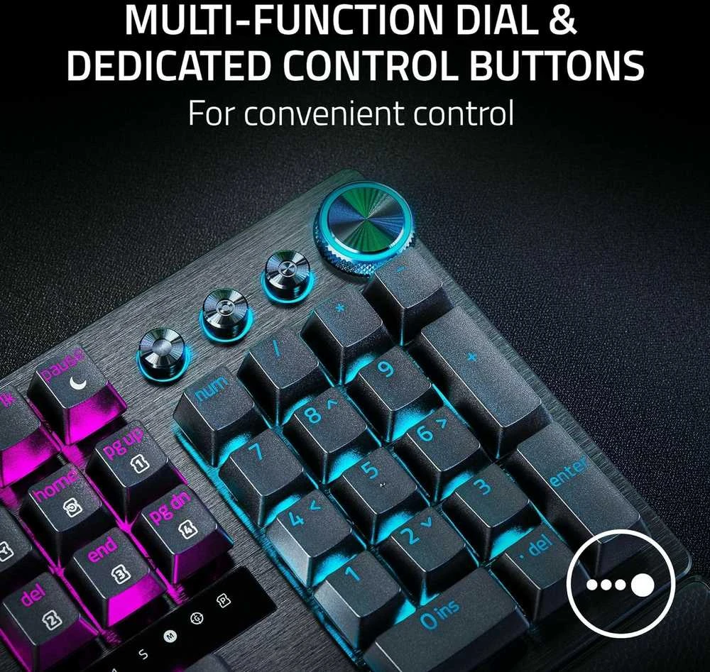 Razer | Huntsman V3 Pro | Klaviatūra žaidimams | su laidu | US | Analog Optical | Juodas