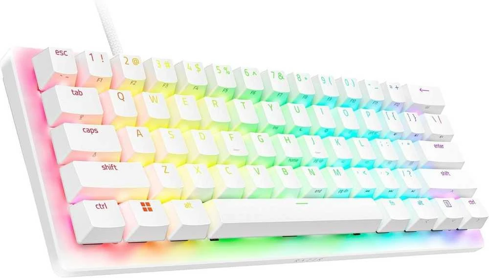Razer Huntsman V3 Pro Mini Klaviatūra žaidimams, US išdėstymas, Baltas Edition | Razer