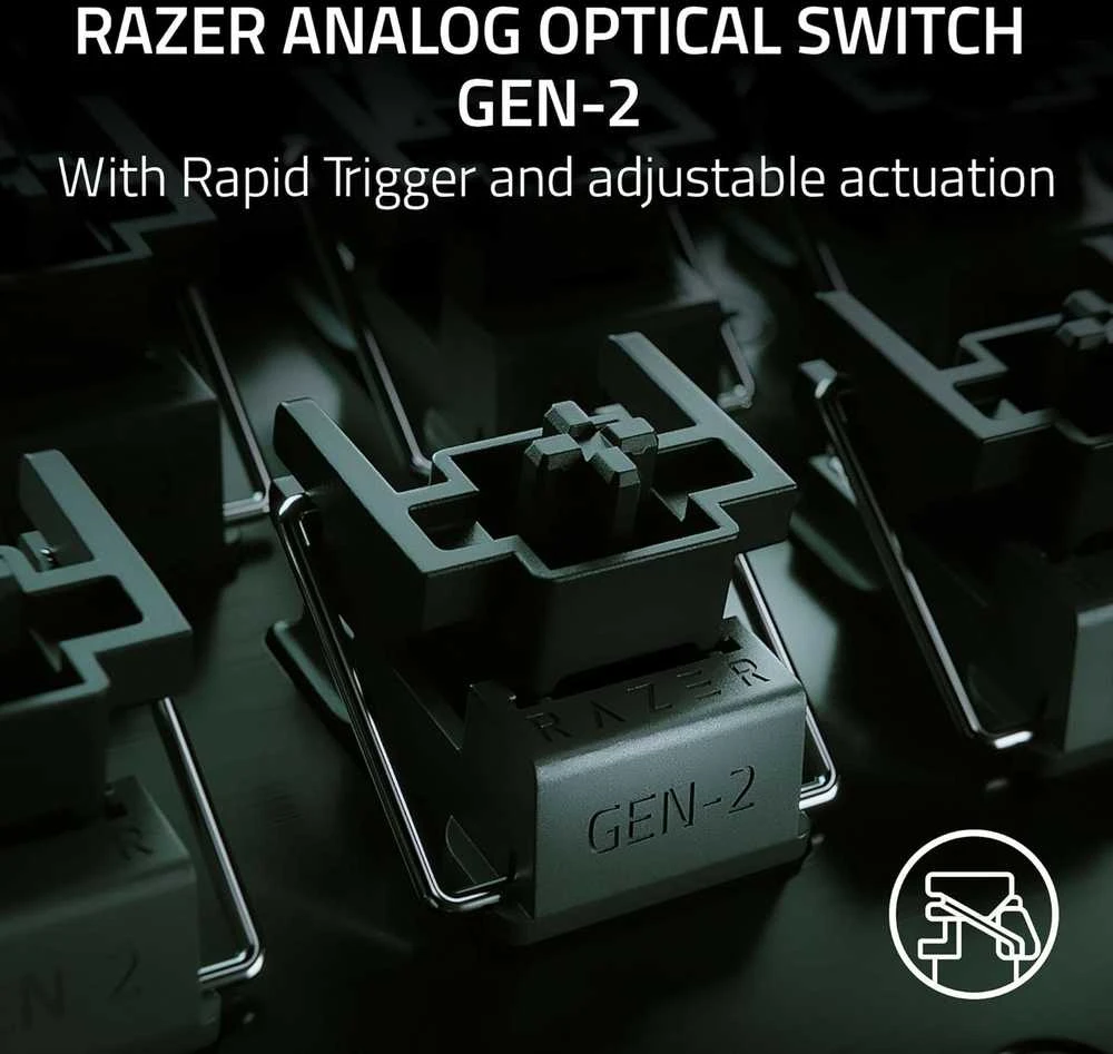 Razer | Huntsman V3 Pro Mini | Klaviatūra žaidimams | su laidu | US | Juodas
