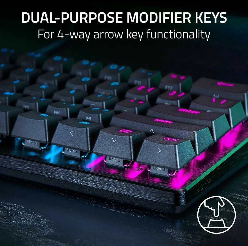Razer | Huntsman V3 Pro Mini | Klaviatūra žaidimams | su laidu | US | Juodas