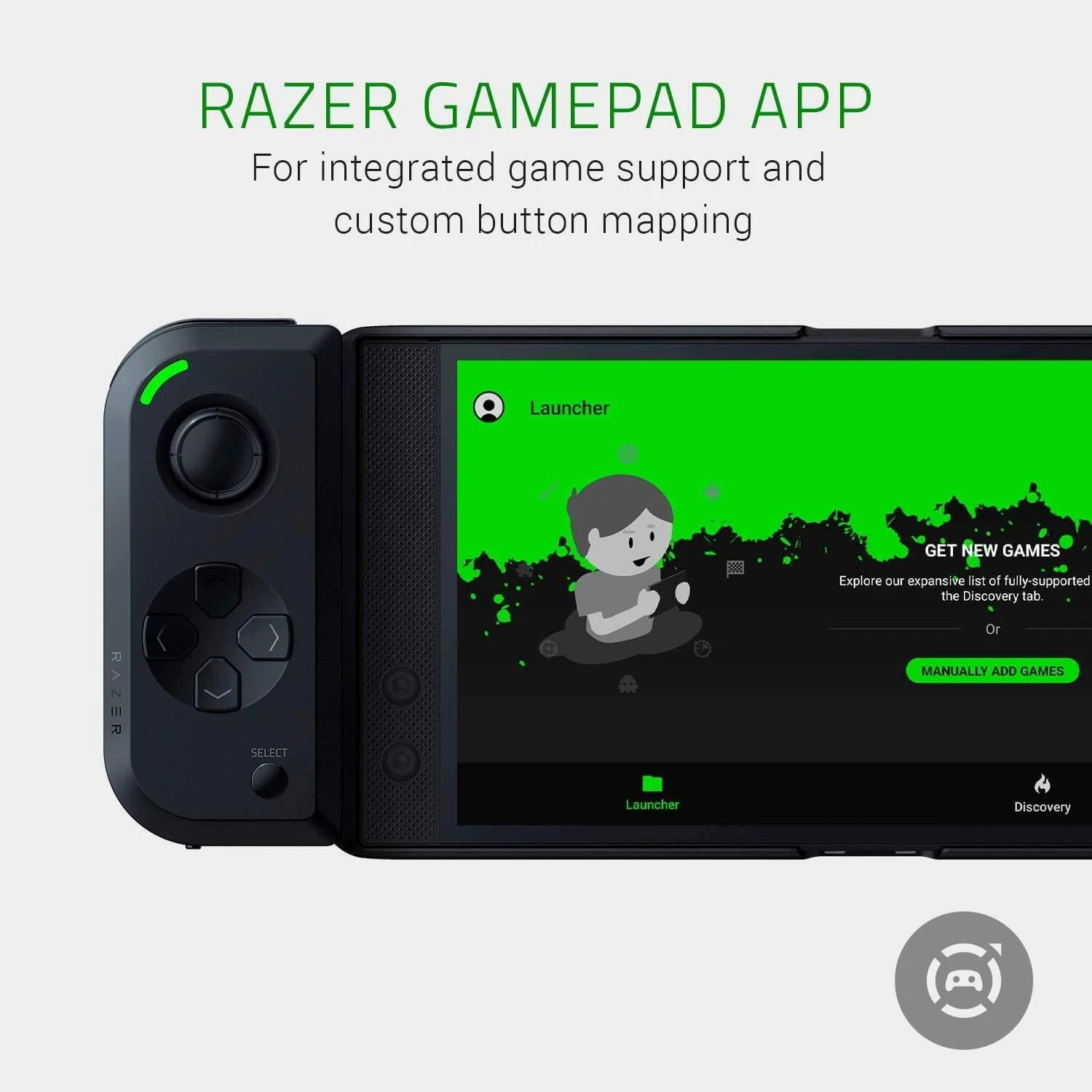 Razer Junglecat dvipusis žaidimų valdiklis, Juodas