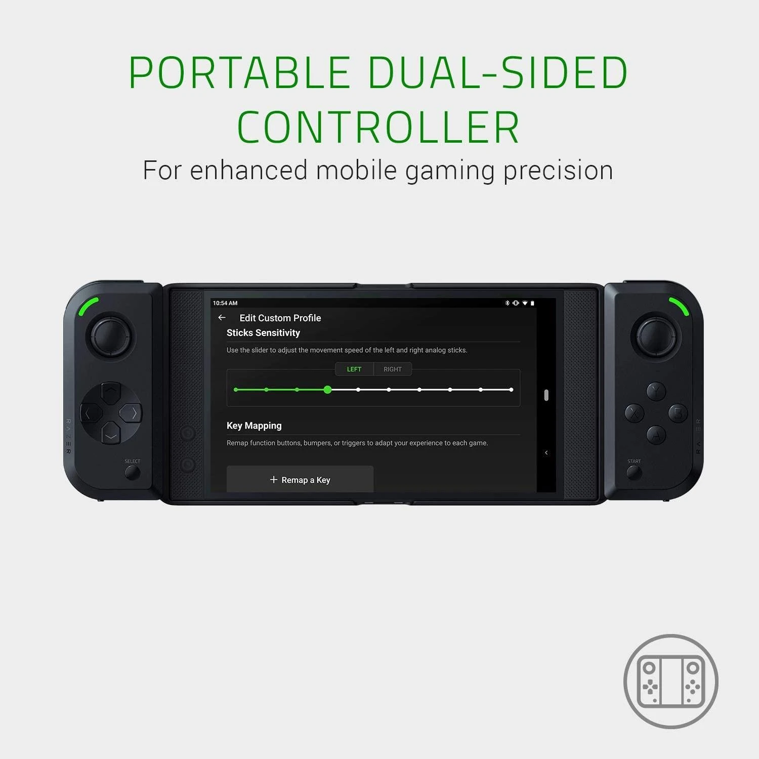 Razer Junglecat dvipusis žaidimų valdiklis, Juodas