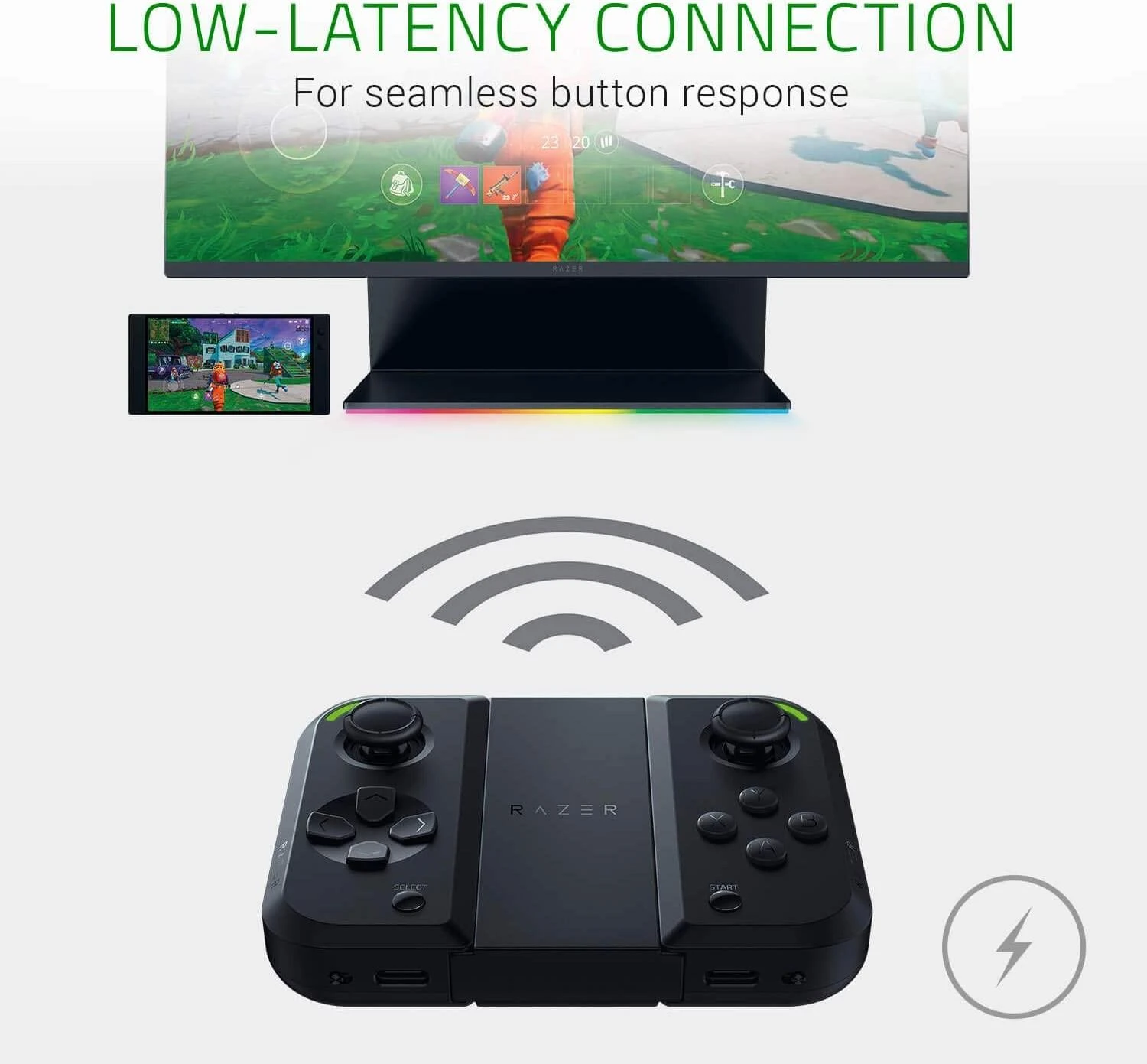 Razer Junglecat dvipusis žaidimų valdiklis, Juodas