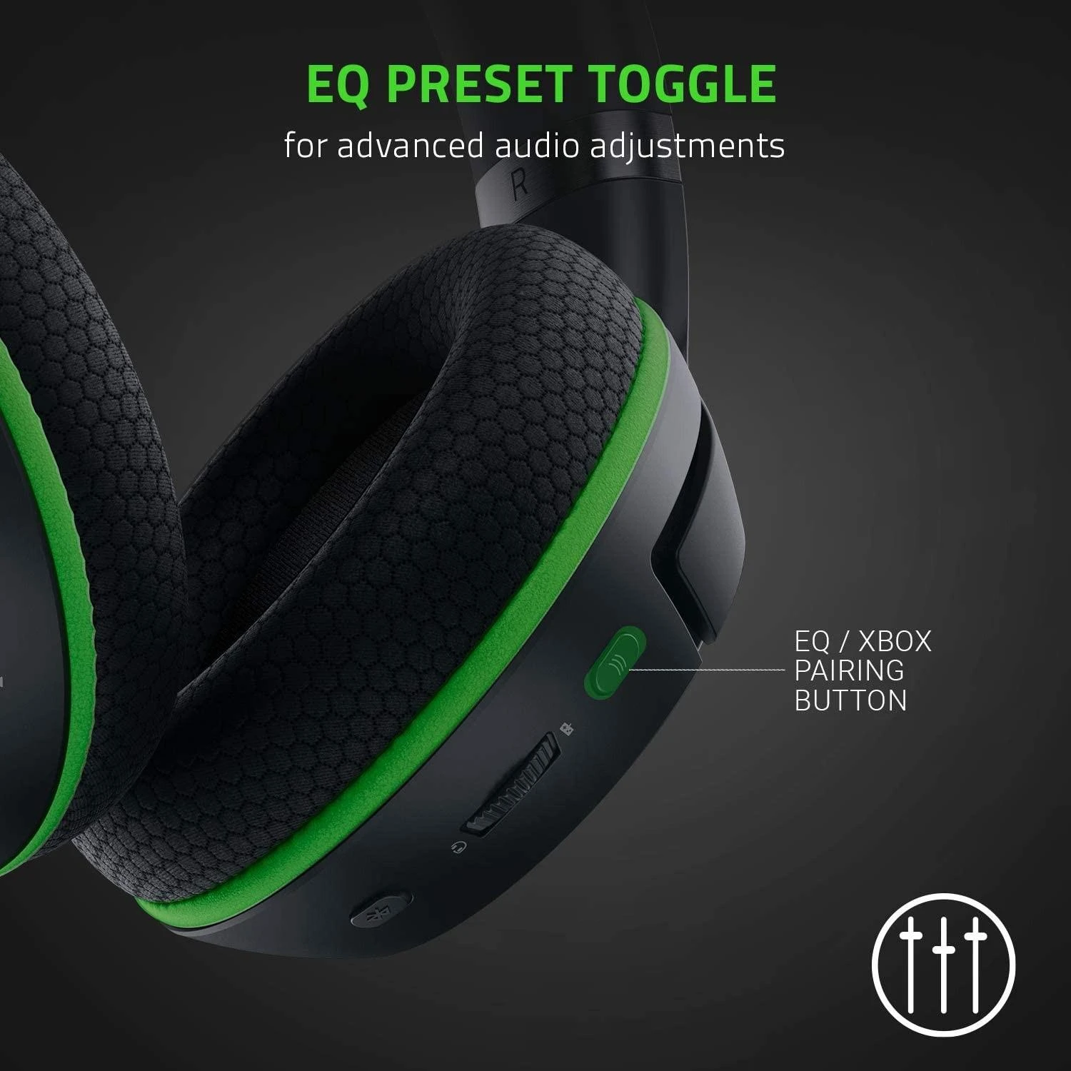 Belaidės žaidimų ausinės Razer Kaira Pro, skirtos Xbox Series X ir mobiliems Xbox žaidimams, Juodos spalvos