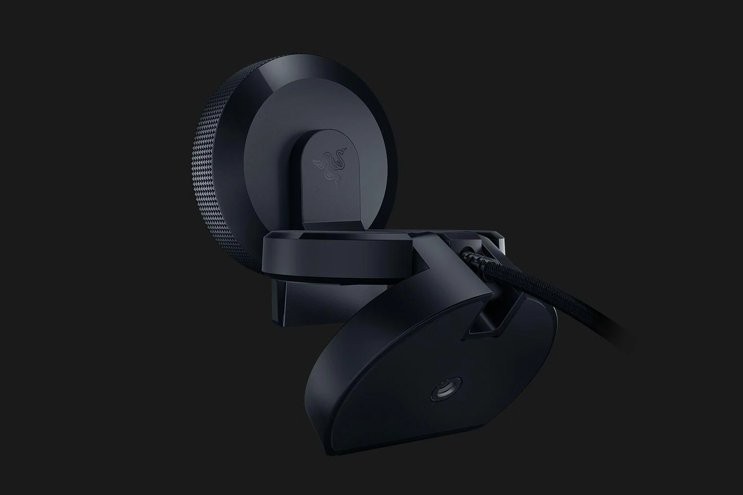 Internetinė kamera Razer Kiyo - Streaming Camera with Ring Lighting (USB Webcam, HD Video 720p, 60 FPS, Compatible with Open Broadcaster Software, Xsplit, Autofocus, Camera Clip, Tripod Connection) Juodas