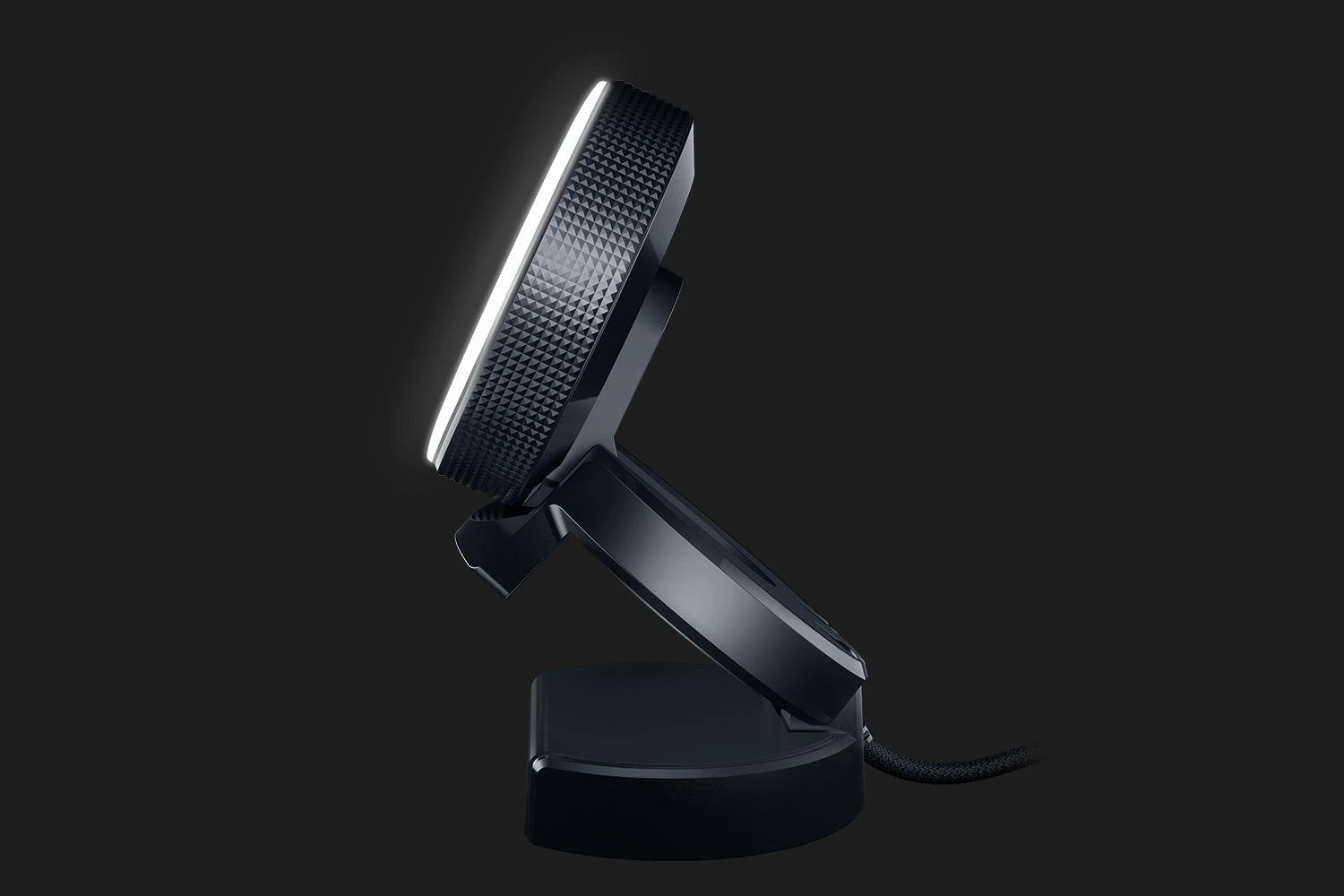 Internetinė kamera Razer Kiyo - Streaming Camera with Ring Lighting (USB Webcam, HD Video 720p, 60 FPS, Compatible with Open Broadcaster Software, Xsplit, Autofocus, Camera Clip, Tripod Connection) Juodas