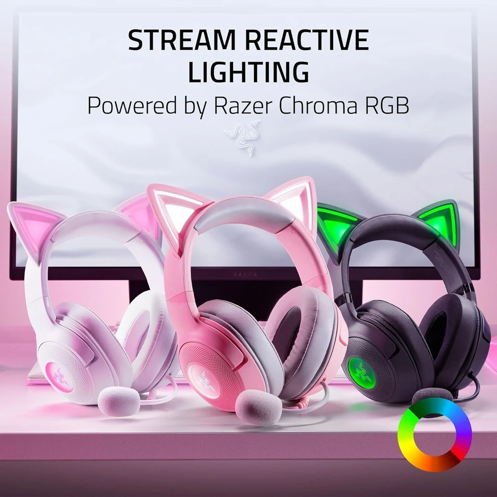 Razer | Ausinės | Kraken Kitty V2 | Yes | su laidu | Over-ear