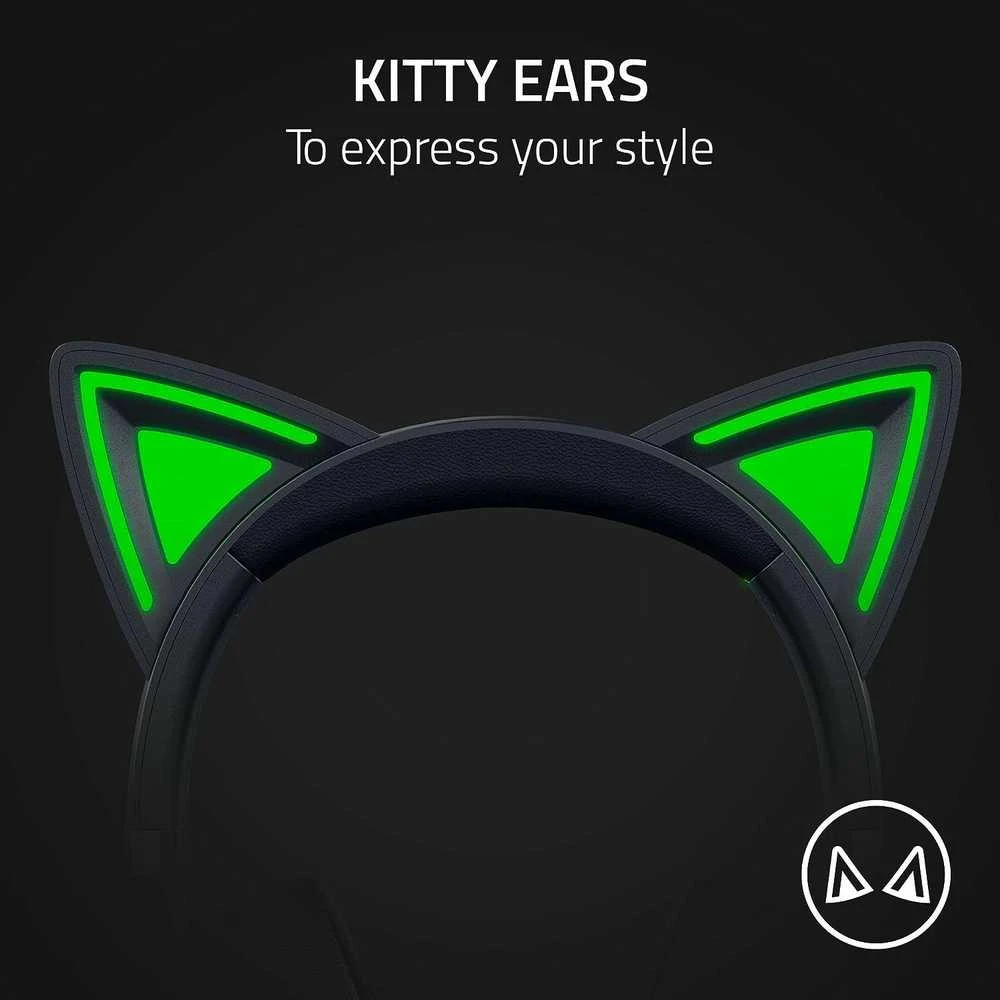 Razer | Ausinės | Kraken Kitty V2 | Yes | su laidu | Ant ausų uždedamos | USB Type A | Juodas