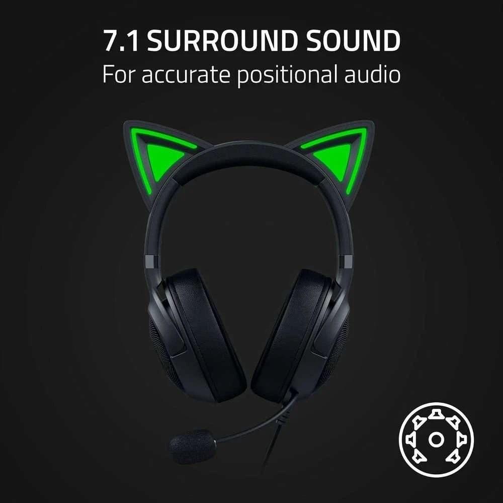 Razer | Ausinės | Kraken Kitty V2 | Yes | su laidu | Ant ausų uždedamos | USB Type A | Juodas