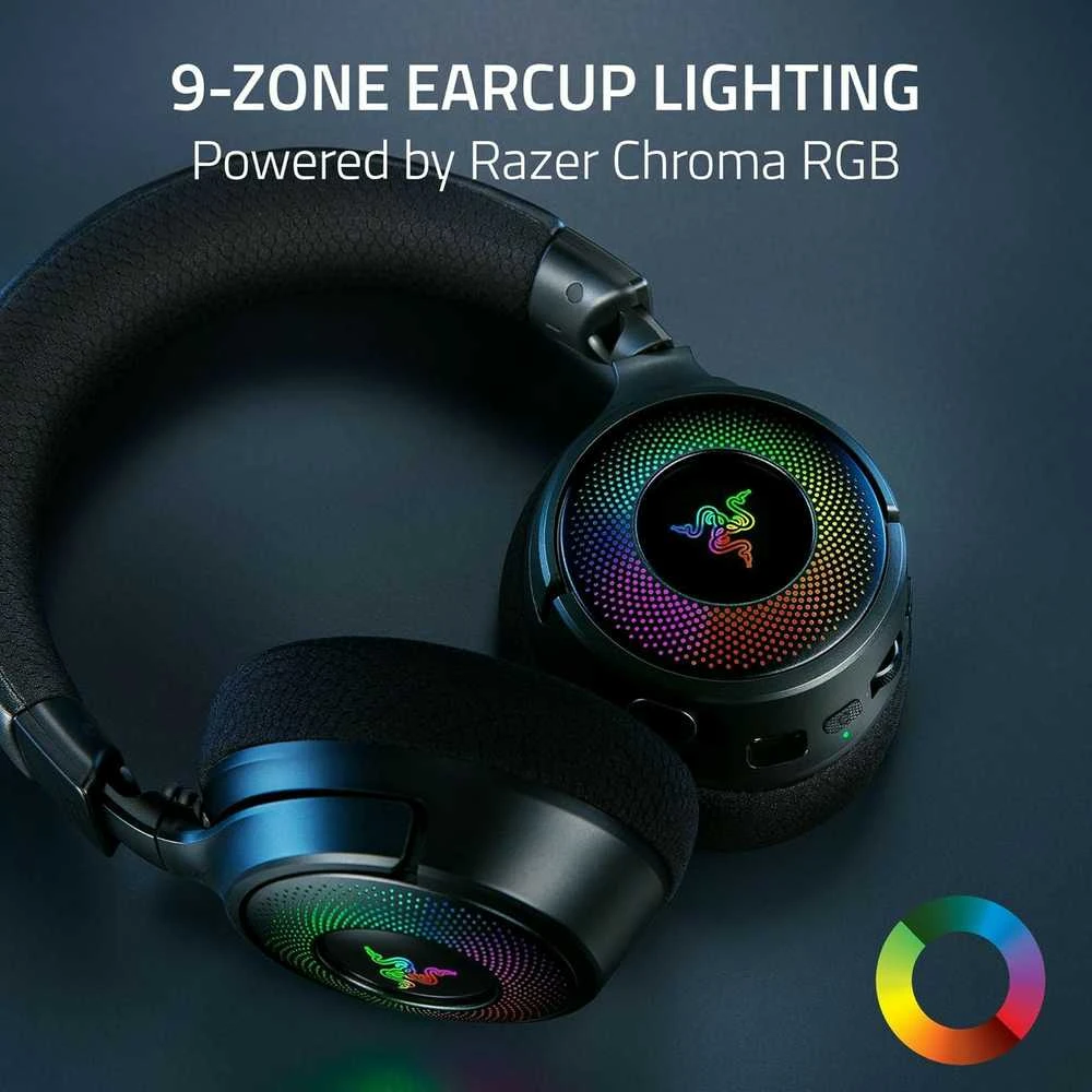 Razer Ausinės Žaidimams | Kraken V4 | Belaidės/su laidu | Over-Ear | Mikrofonas | Juodas