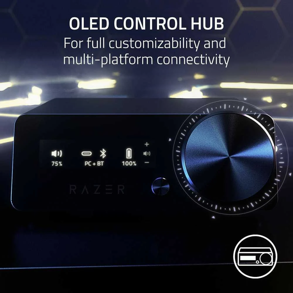 Razer Kraken V4 Pro OLED valdymo pultas