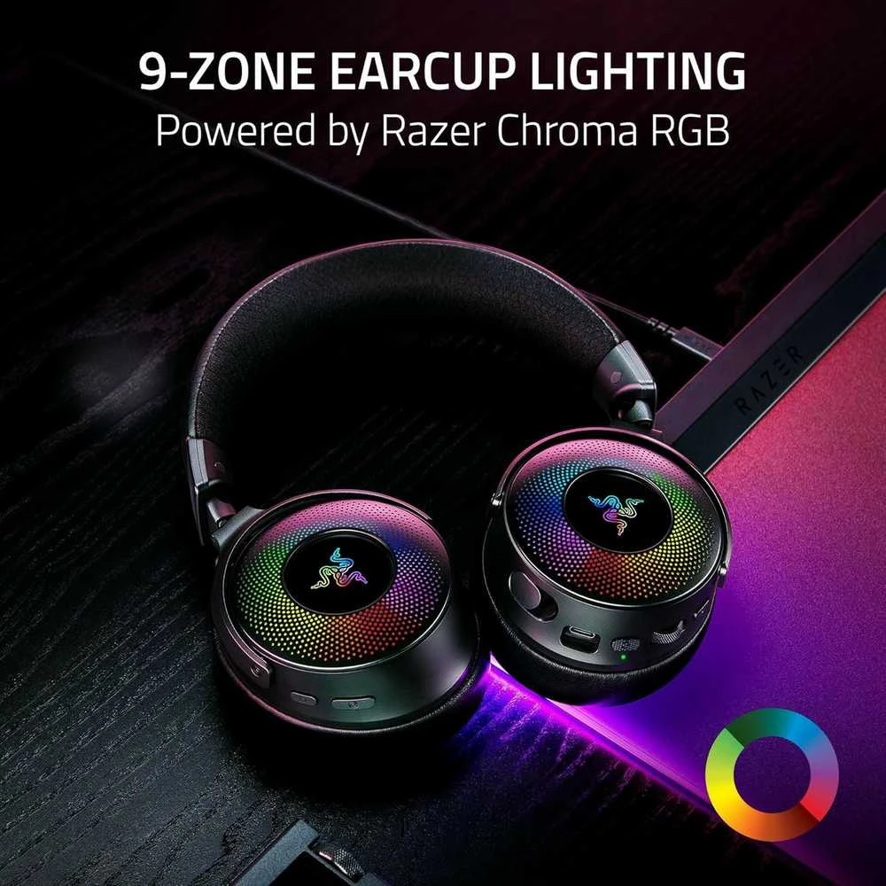 Razer Ausinės Žaidimams | Kraken V4 Pro | Bluetooth | Over-ear | Mikrofonas | Belaidės | Juodas
