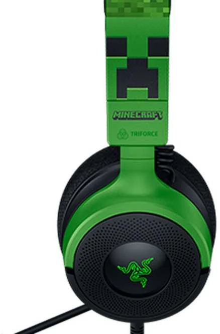 Razer Kraken Minecraft Edition ausinių fragmentas
