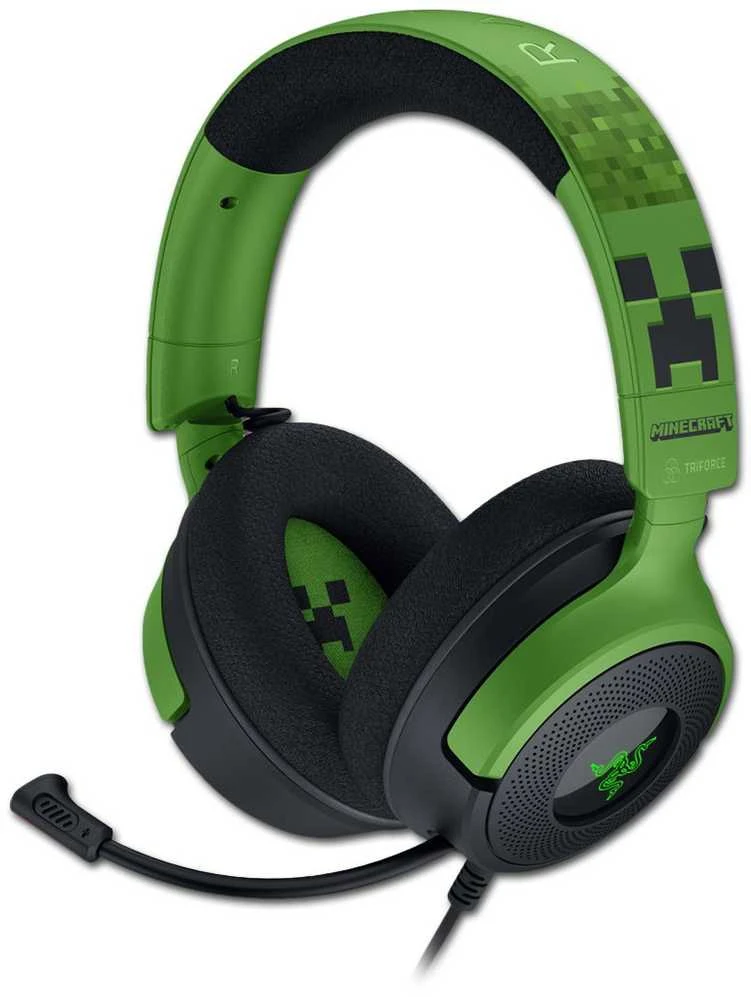 Razer Kraken V4 X Minecraft Edition ausinės su mikrofonu