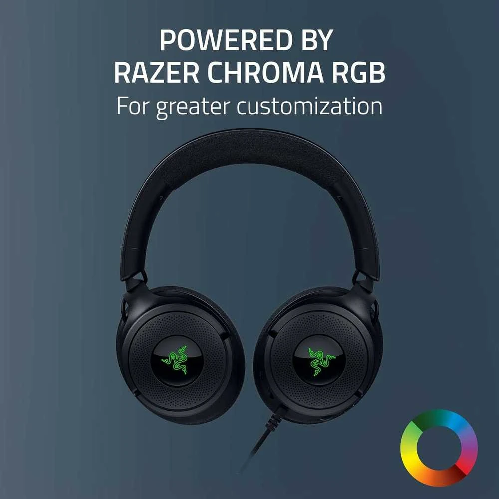 Razer Ausinės Žaidimams | Kraken V4 X | su laidu | Over-Ear | Mikrofonas | Juodas