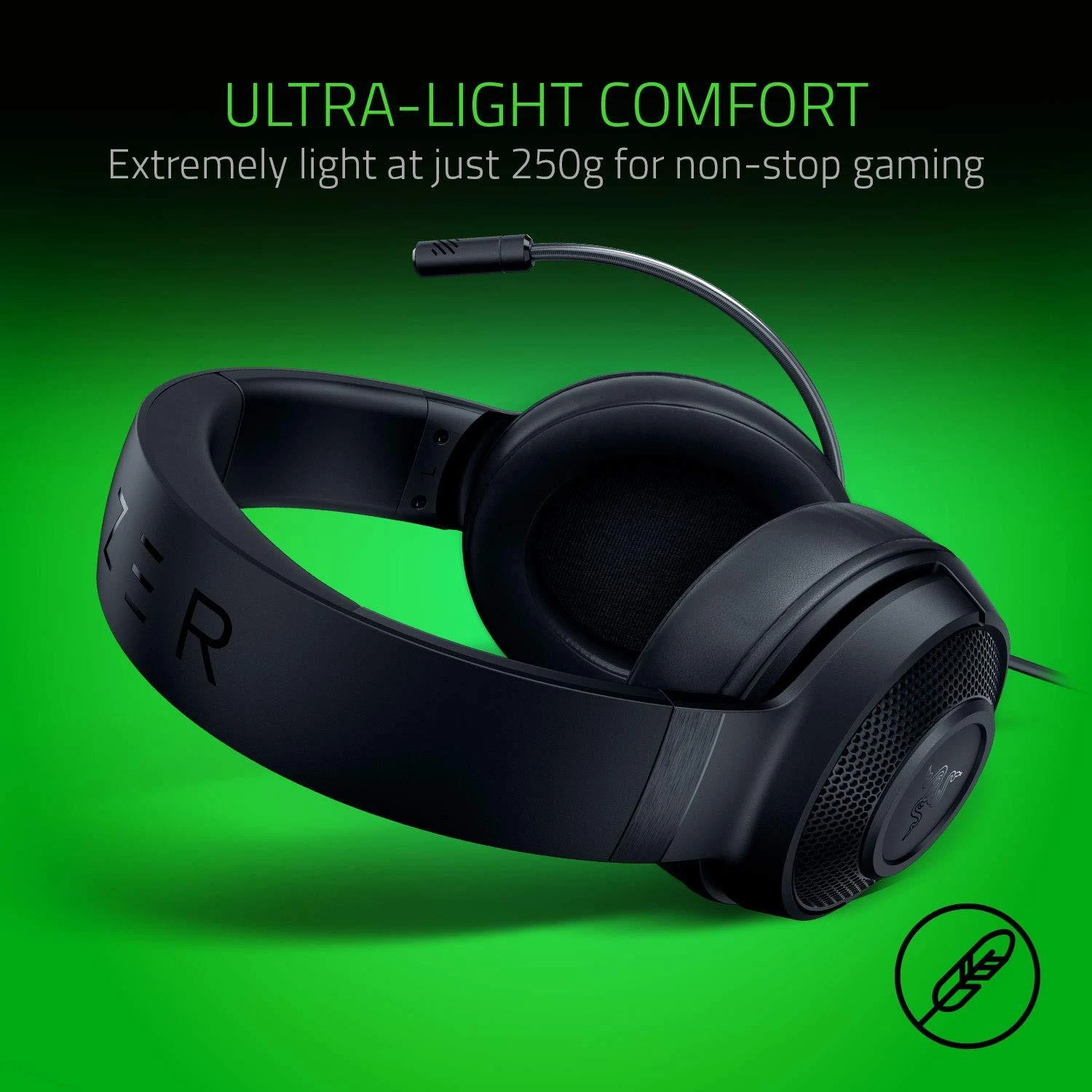 Razer Kraken X Lite ausinės su mikrofonu