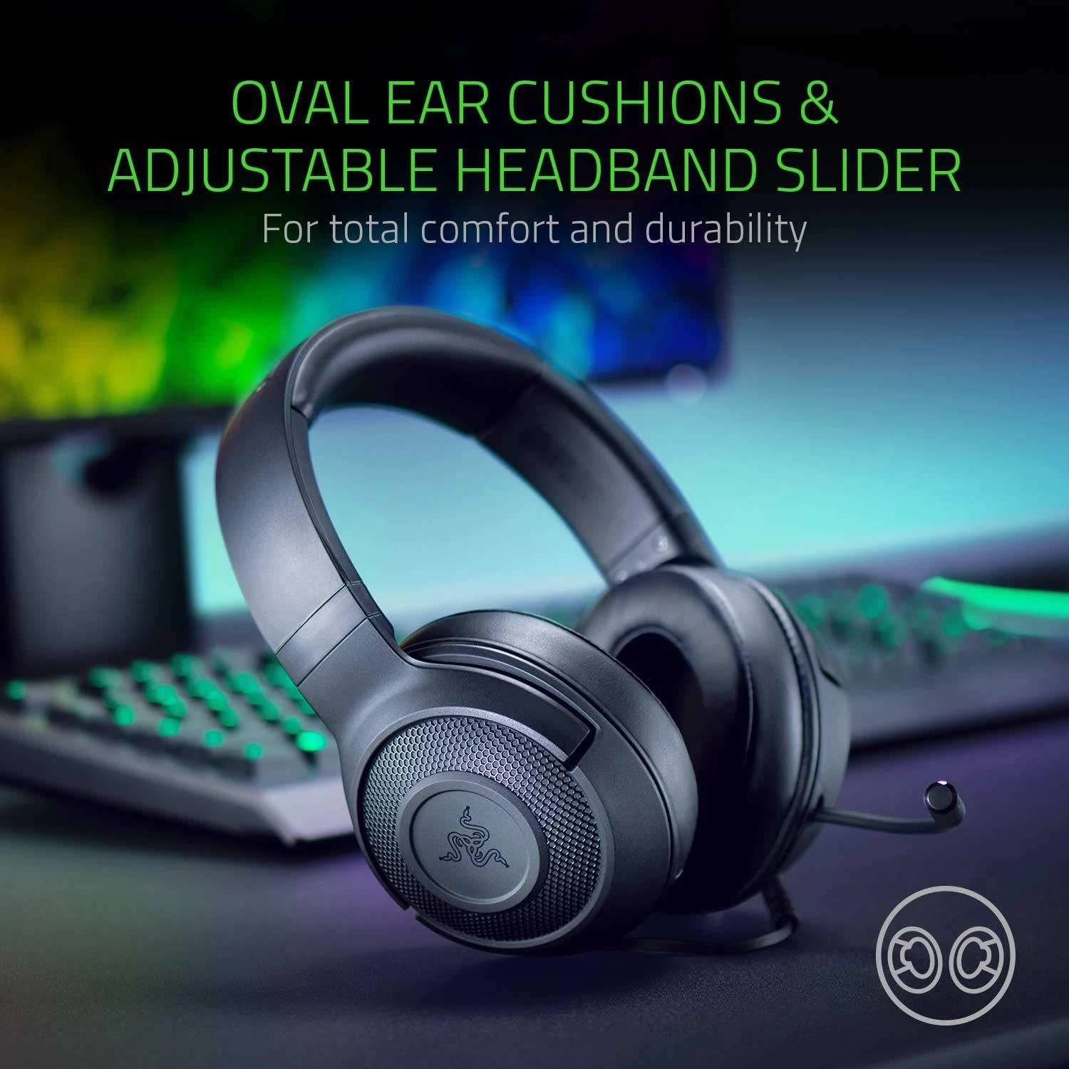 Žaidimų Ausinės Razer Kraken X Lite