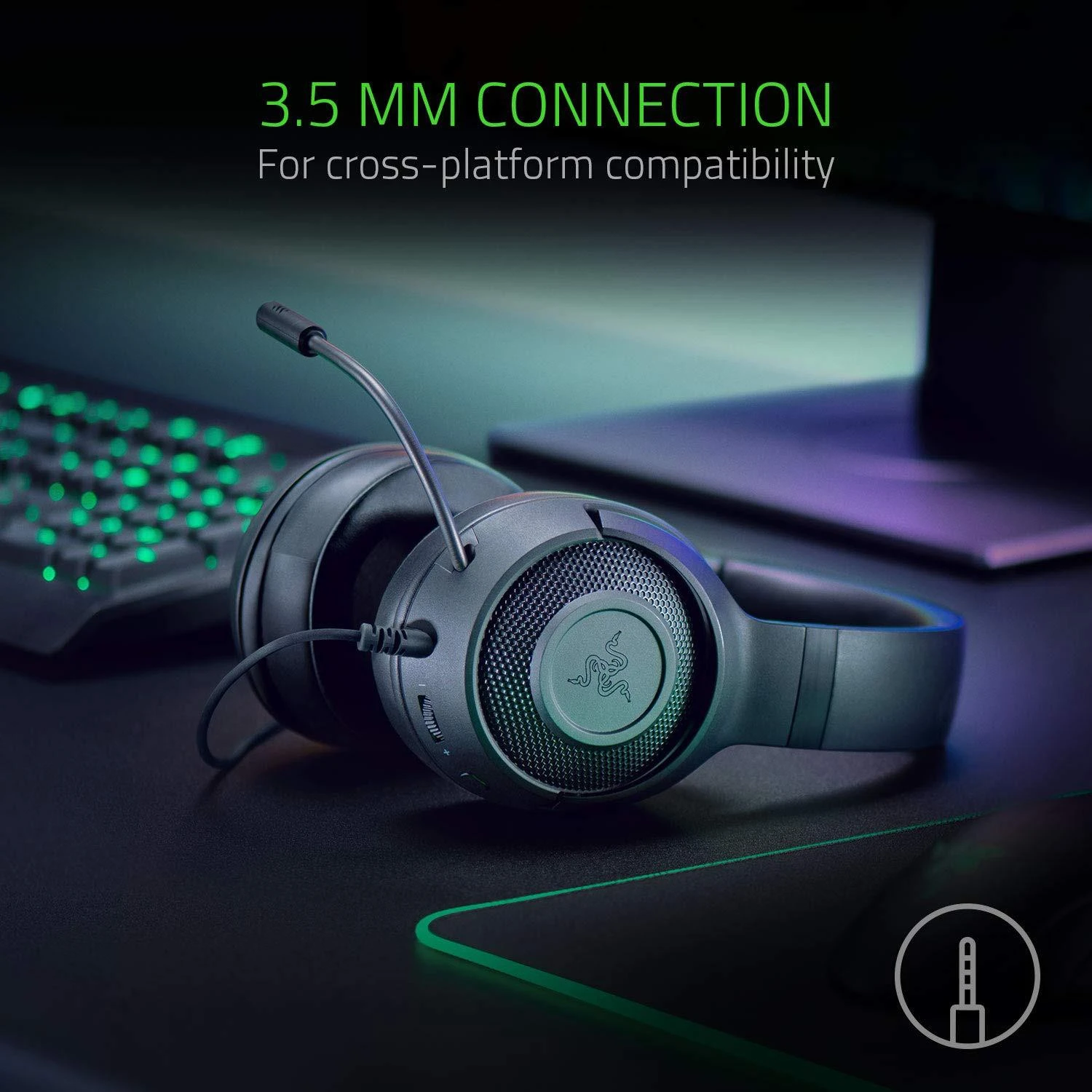 Žaidimų Ausinės Razer Kraken X Lite