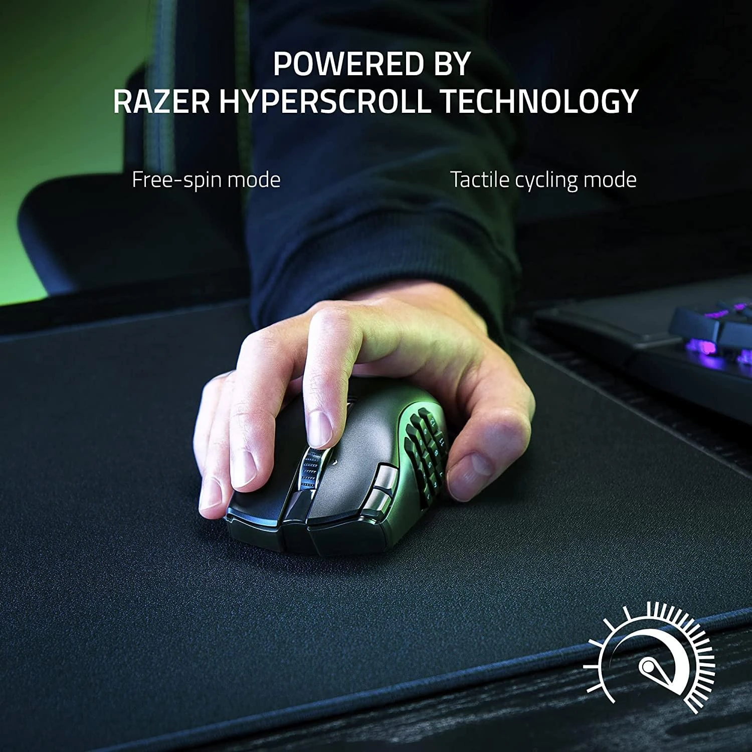 Razer | Naga V2 HyperSpeed | Wireless | Pelė žaidimams | 2.4GHz, Bluetooth | Juodas | No