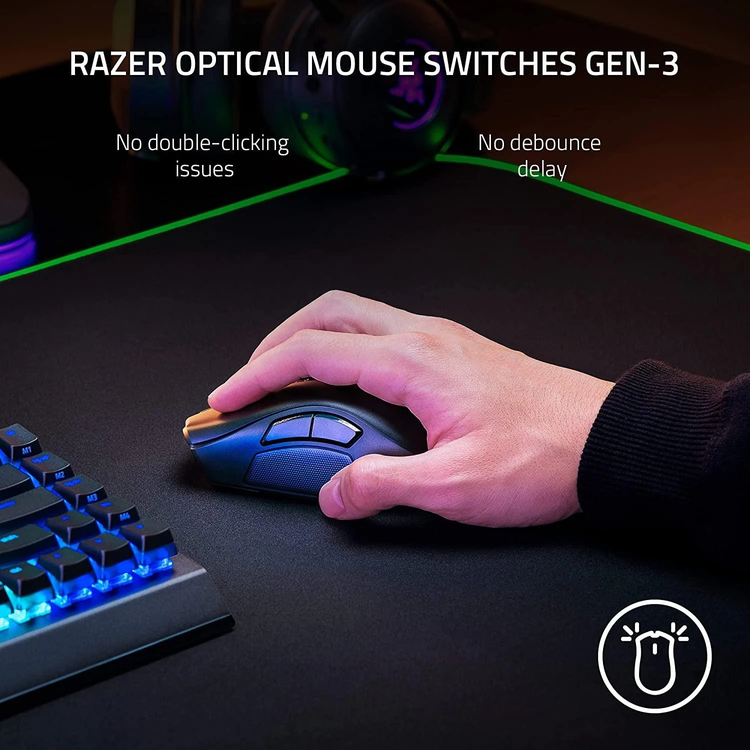 Razer | Naga V2 Pro | Pelė žaidimams | Wireless | 2.4GHz, Bluetooth | Juodas | Yes