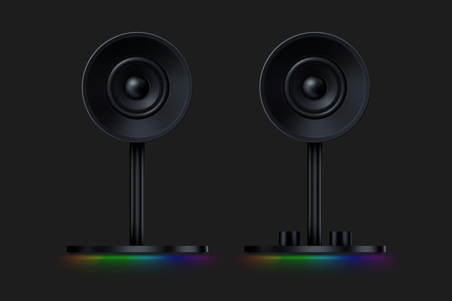Kolonėlės Razer Nommo Chroma (Juodos) su apšvietimu