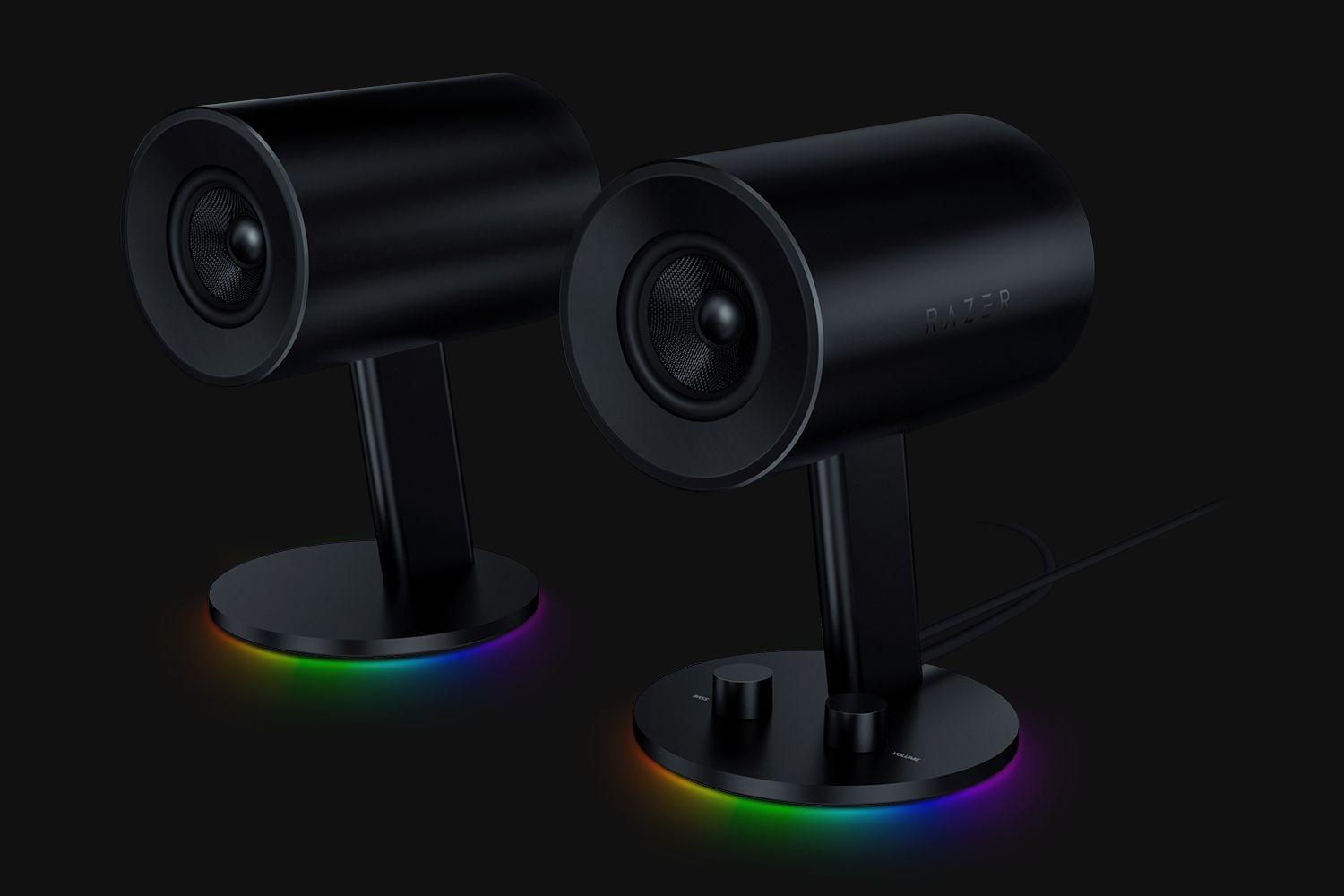 Kolonėlės Razer Nommo Chroma (Juodos) su apšvietimu