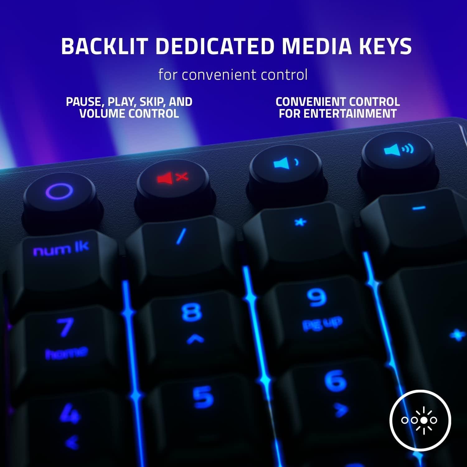 Razer | Ornata V3 | Klaviatūra žaidimams | su laidu | RGB LED pašvietimas | Cyrillic | Razer Mecha-Membrane | Juodas