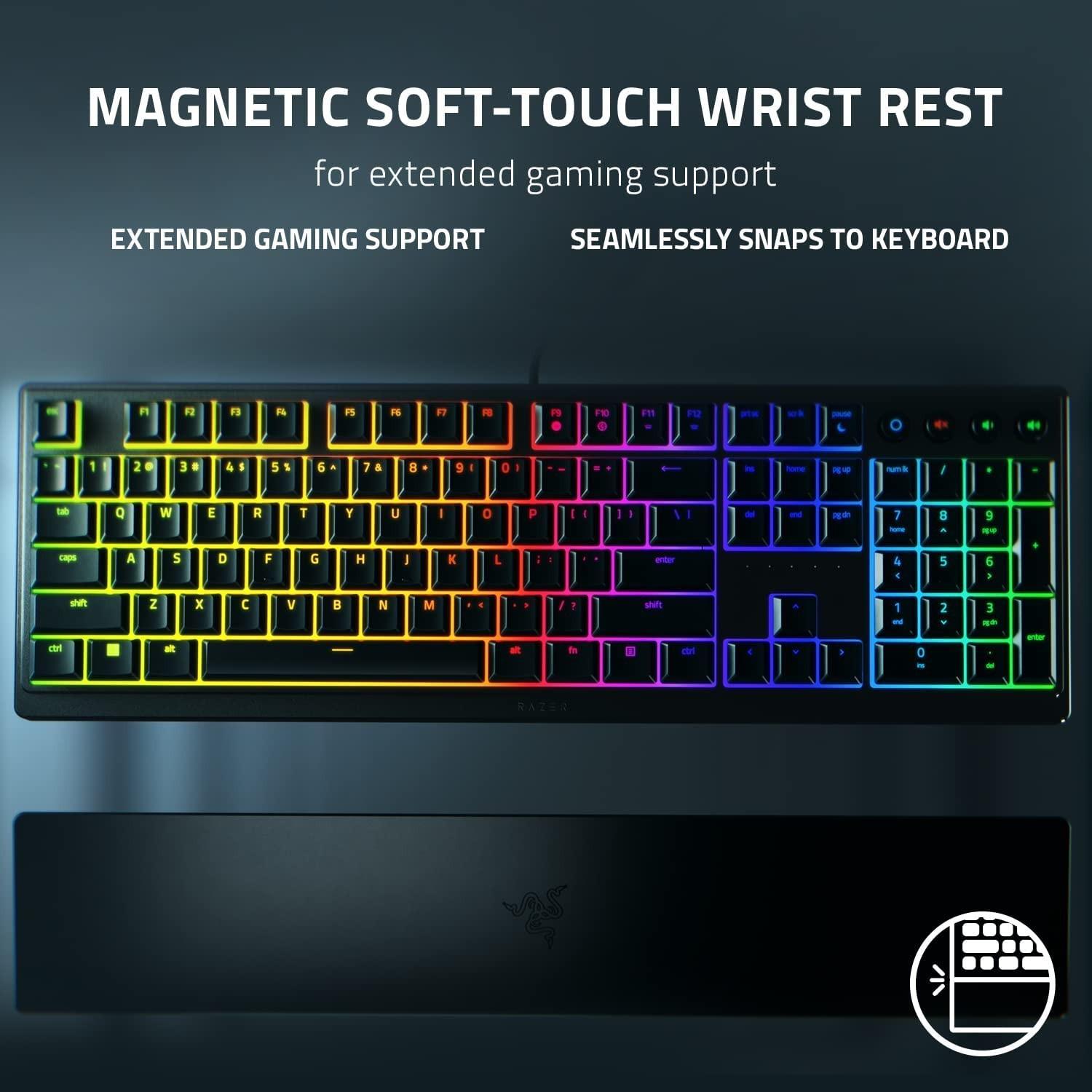 Razer | Ornata V3 | Klaviatūra žaidimams | su laidu | RGB LED pašvietimas | Cyrillic | Razer Mecha-Membrane | Juodas