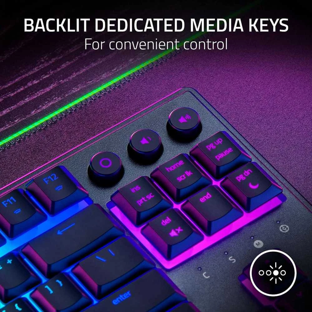 Razer | Ornata V3 Tenkeyless | Mechaninė klaviatūra žaidimams | su laidu | RGB LED pašvietimas | US | Juodas